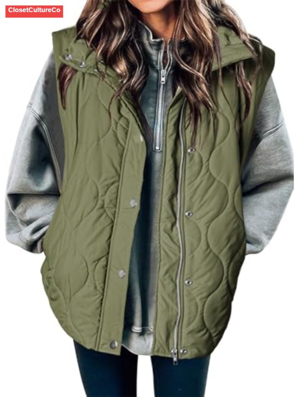 Womens Lightweight Cropped Quilted Puffer Vest Sleeveless Zip Jacket
